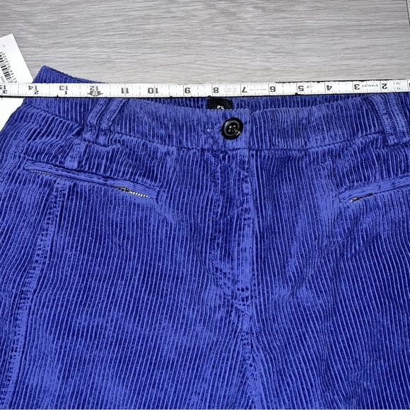 NWT Paul Smith Women's Wide-Leg Corduroy Trouser Cobalt Blue - Picture 6 of 9